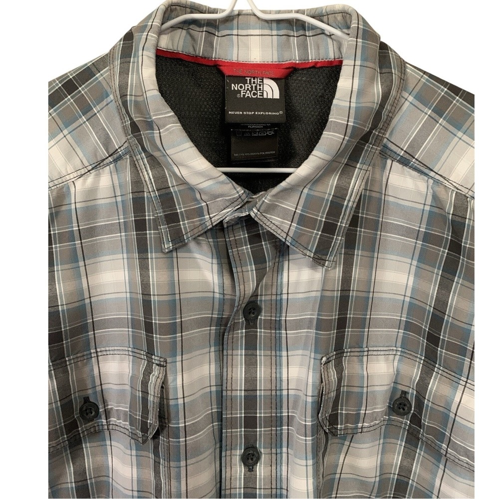 The‎ North Face Breathable Plaid S/S Button Up Shirt Mens L Multicolor